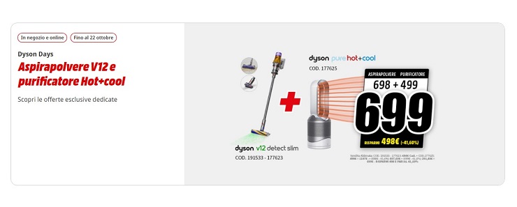 Offerta per i Dyson Days