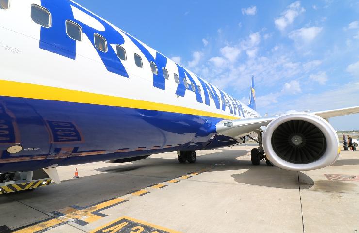 Aereo ryanair pronto al decollo